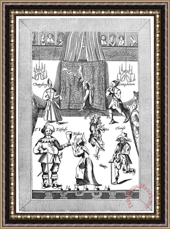 Others Elizabethan Theatre Framed Painting