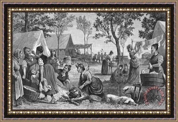 Others Emigrants: Arkansas, 1874 Framed Painting