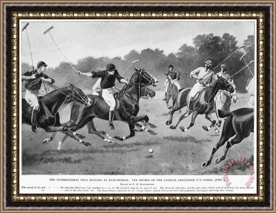 Others England: Polo, 1902 Framed Painting