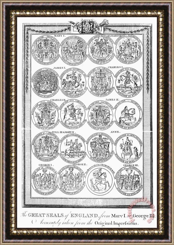 Others England: Royal Seals Framed Print