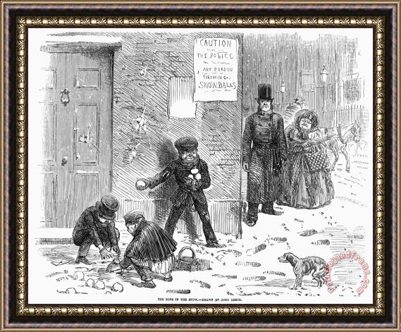 Others England: Winter, 1855 Framed Painting