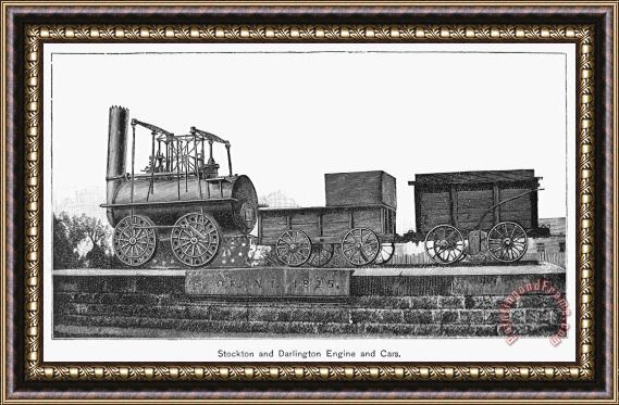 Others English Locomotive, 1825 Framed Painting