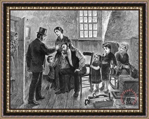 Others Eviction, 1873 Framed Painting