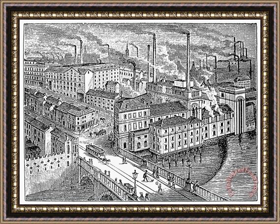 Others Factories: England, 1879 Framed Painting