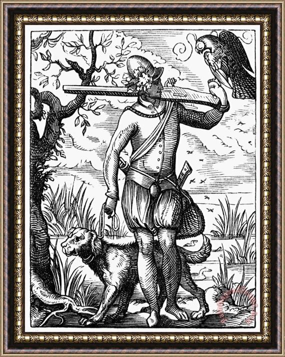 Others FALCONER, 16th CENTURY Framed Print