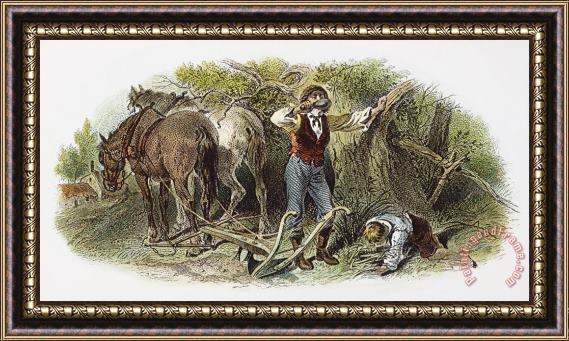 Others FARMING, 19th CENTURY Framed Painting