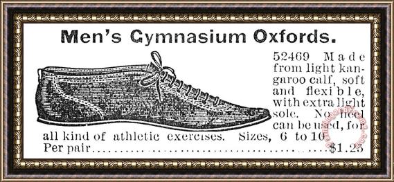 Others Fashion: Sneakers, 1895 Framed Print