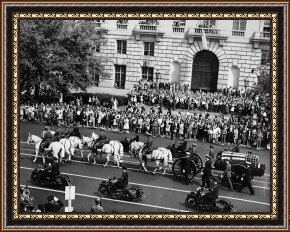 Casket Framed Paintings - Fdr: Funeral, 1945 by Others