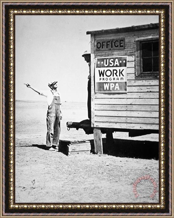 Others Field Office Of The Wpa Government Agency Framed Print