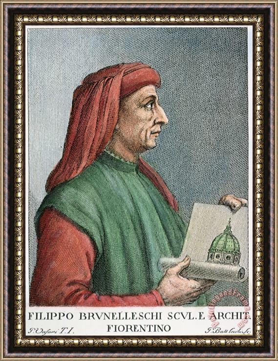 Others Filippo Brunelleschi Framed Painting