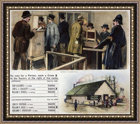 Others First Secret Ballot, 1889 Framed Painting