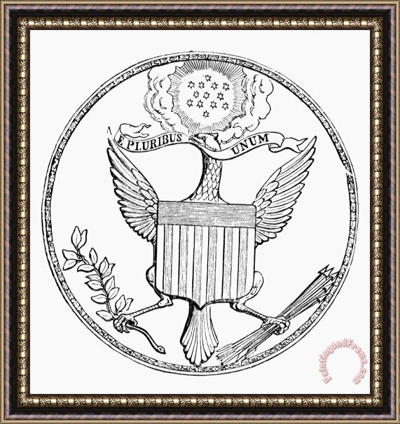 Others First U.s. Seal, 1782 Framed Print