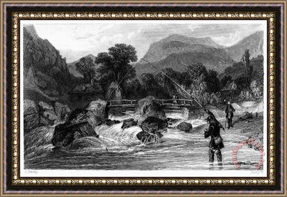 Others FISHING, 19th CENTURY Framed Print