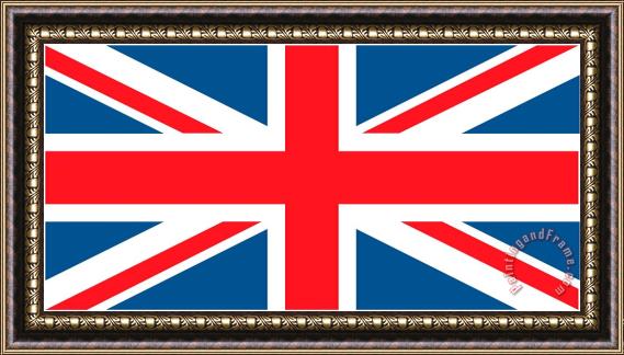Others Flag Of The United Kingdom Framed Painting