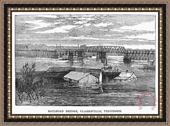 Others Flood: Clarksville, 1874 Framed Print
