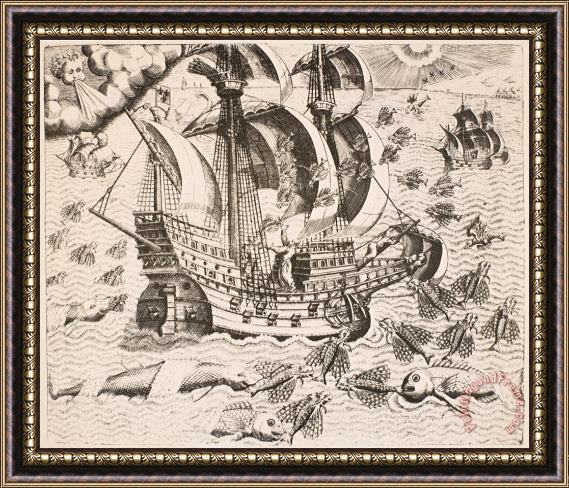 Others Flying Fish, 1594 Framed Painting