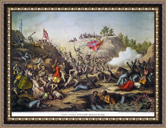 Others Fort Pillow Massacre, 1864 Framed Painting