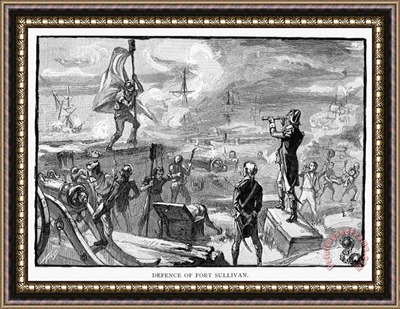 Others Fort Sullivan Battle, 1776 Framed Print