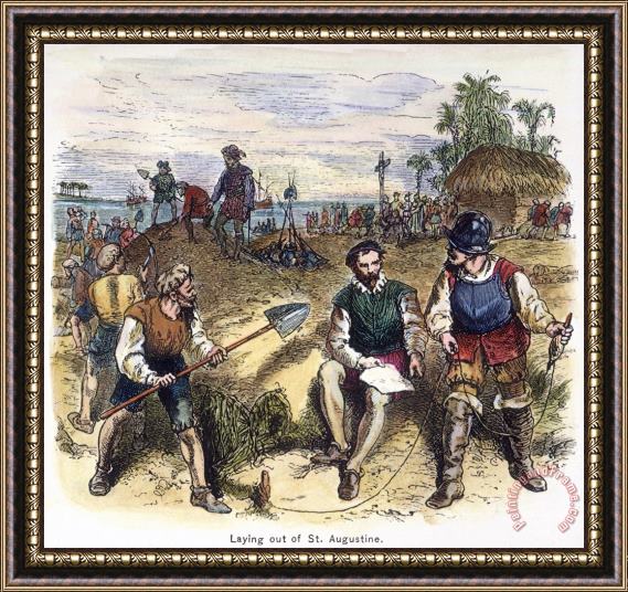 Others Founding Of St. Augustine Framed Print