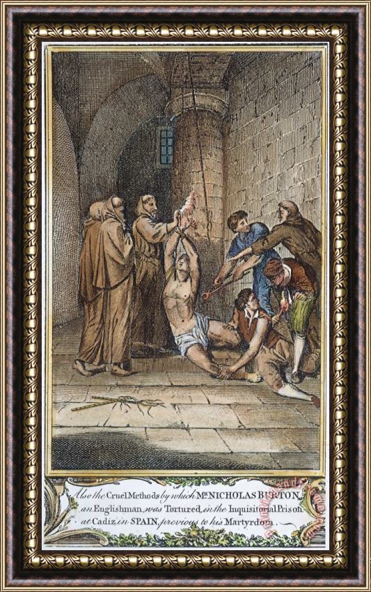 Others Foxe: Spanish Inquisition Framed Painting