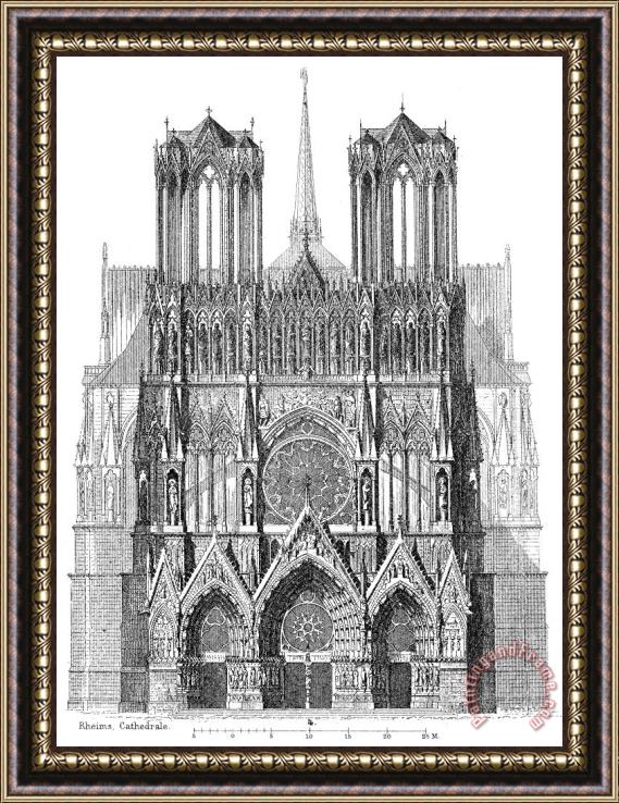 Others France: Reims Cathedral Framed Print