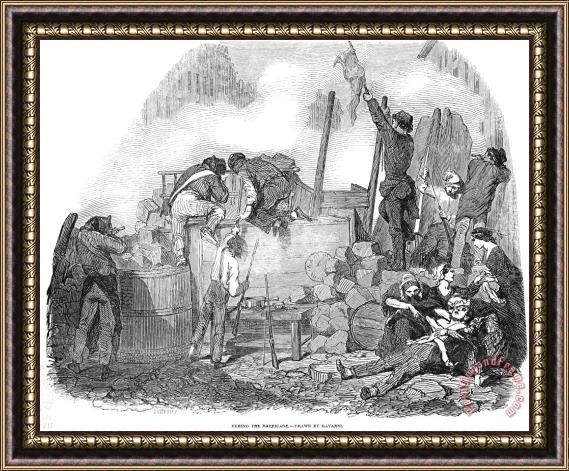 Others France: Revolution Of 1848 Framed Painting