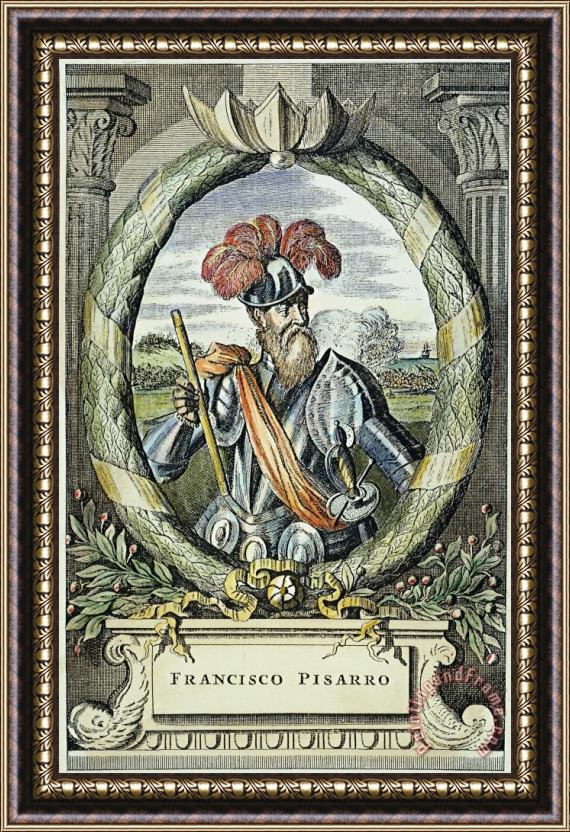 Others Francisco Pizarro Framed Painting