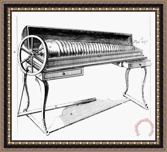 Others Franklin: Armonica, 1761 Framed Print