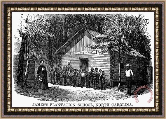 Others Freedmen School, 1868 Framed Print