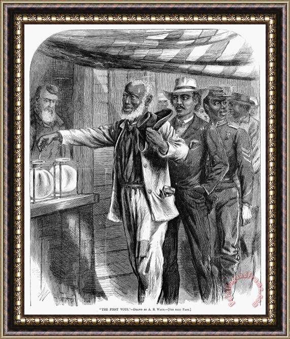 Others Freedmen Voting, 1867 Framed Painting