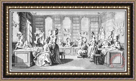 Others FRENCH SALON, 18th CENTURY Framed Painting