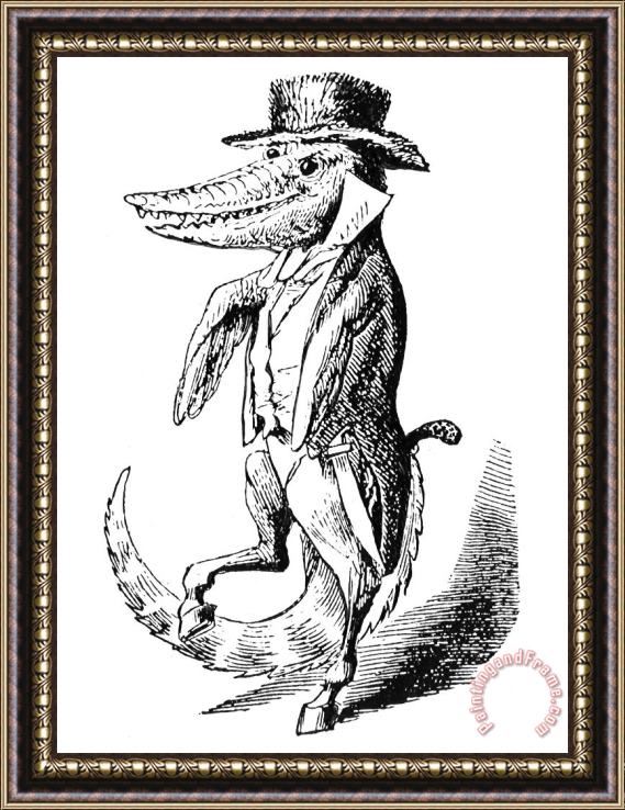 Others Frontiersman Caricature Framed Print