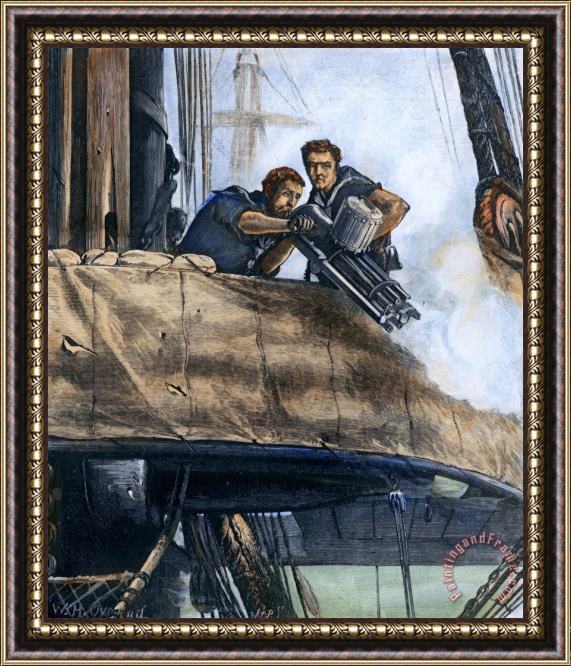 Others Gatling Gun, 1878 Framed Painting