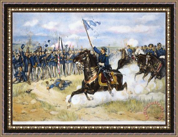 Others General Sheridans Ride Framed Painting