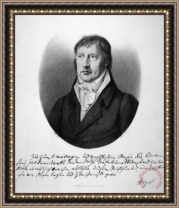 Others Georg Wilhelm Hegel Framed Painting