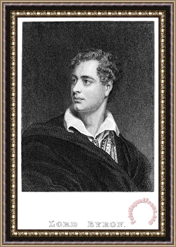 Others George Gordon Byron (1788-1824) Framed Painting