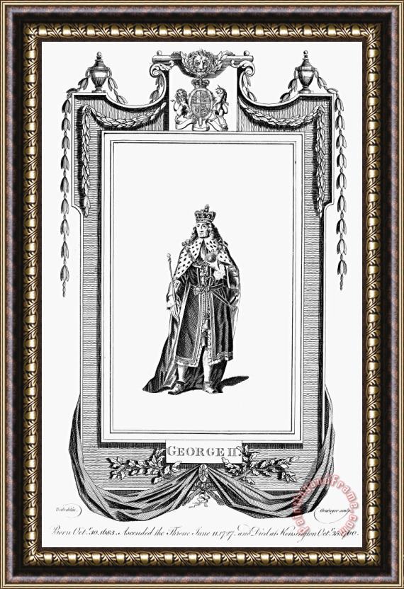 Others George II (1683-1760) Framed Print