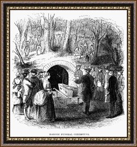 Casket Framed Paintings - George Washington by Others