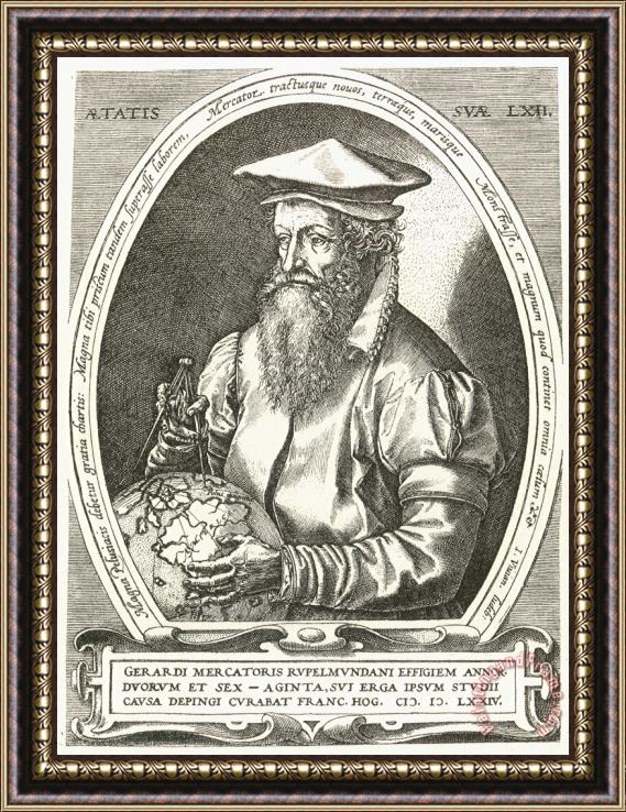 Others Gerardus Mercator Framed Print