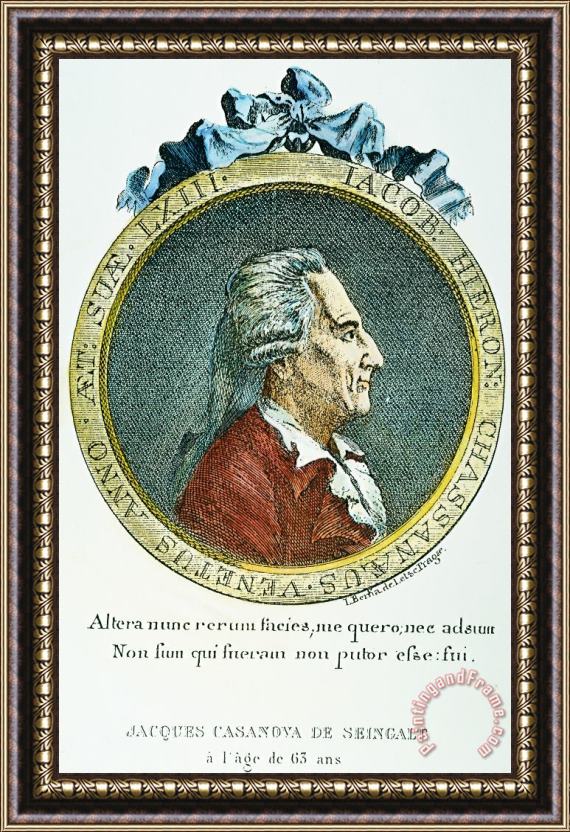 Others Giacomo Girolamo Casanova Framed Painting