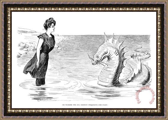 Others Gibson: Bather, 1900 Framed Print