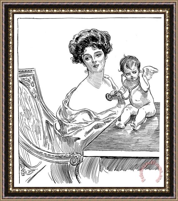 Others Gibson: Gibson Girl, 1901 Framed Painting