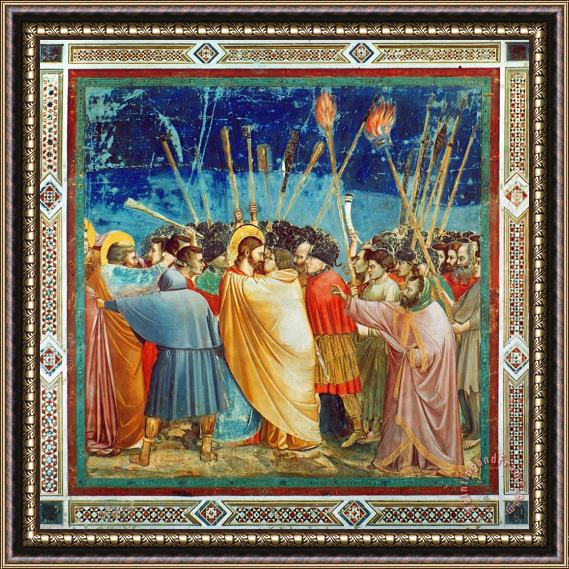 Others Giotto: Betrayal Of Christ Framed Print