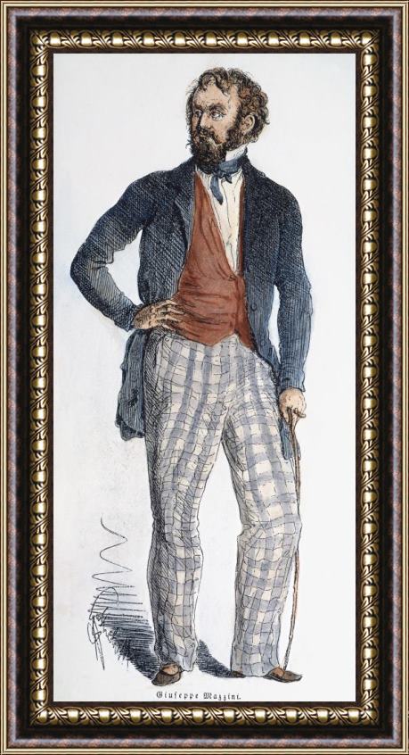 Others Giuseppe Mazzini (1805-1872) Framed Painting