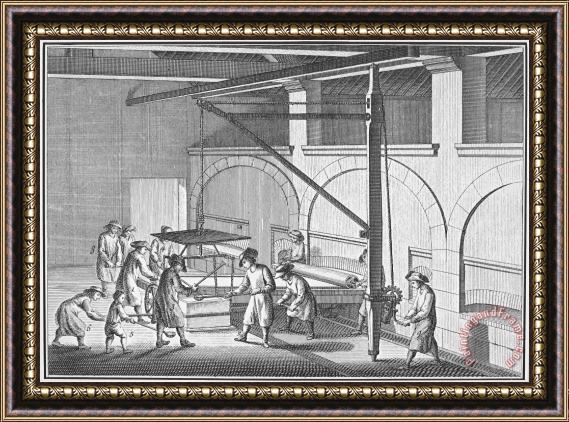 Others Glass Manufacture, 1751 Framed Painting