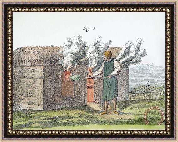 Others GLASSMAKING, 18th CENTURY Framed Print