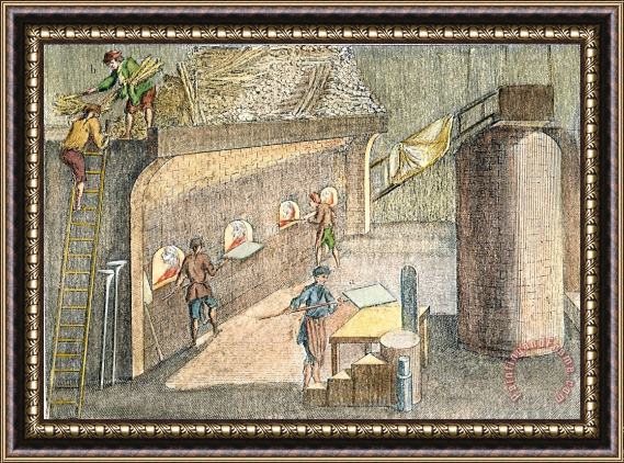 Others GLASSMAKING, 18th CENTURY Framed Print