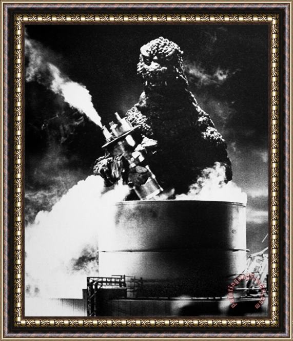 Others Godzilla Framed Print