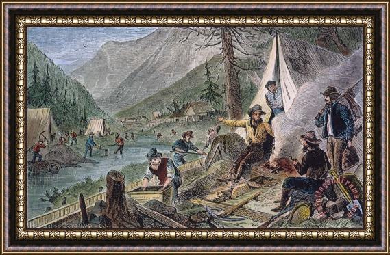 Others Gold Mining, 1853 Framed Print