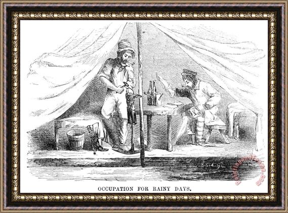 Others Gold Mining Camp, 1853 Framed Painting